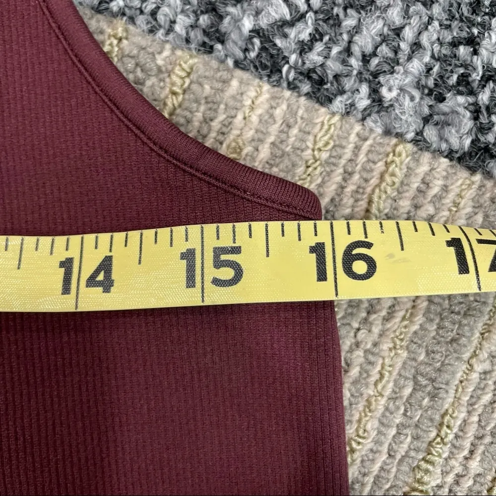 American Eagle Ribbed Stretch Crop Tank Top Sz L/XL Basic Top - Image 10