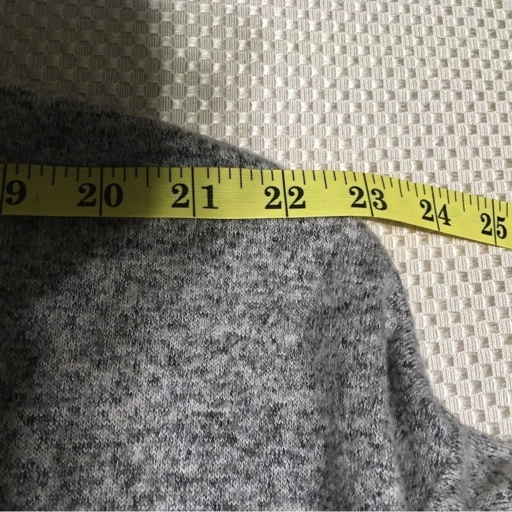 BKE High-Low‎ Women's Pullover Sweater Brown Long Sleeve V Neck Open Knit M - Image 7