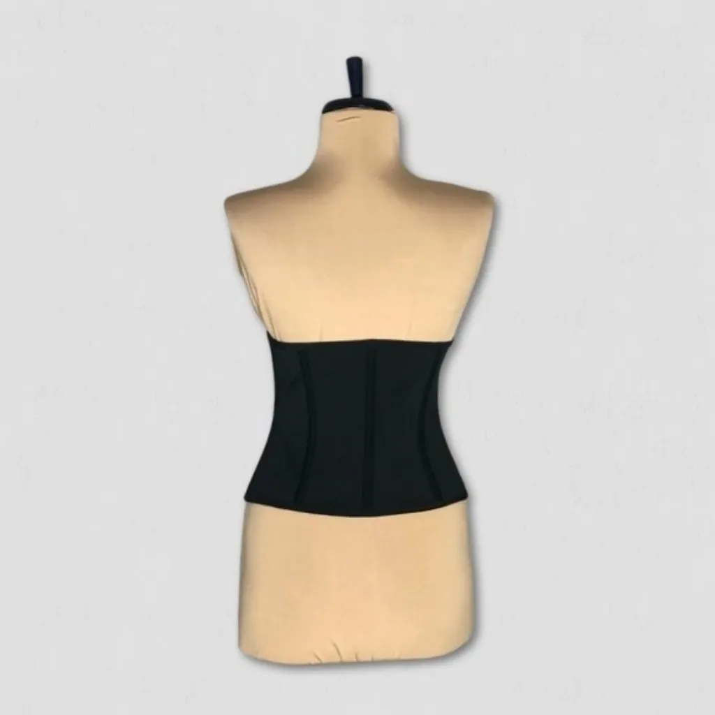 NWOT Underbust Corset Waist Trainer Belt Renaissance Gothic Inspired Black sz M Size M - Image 2