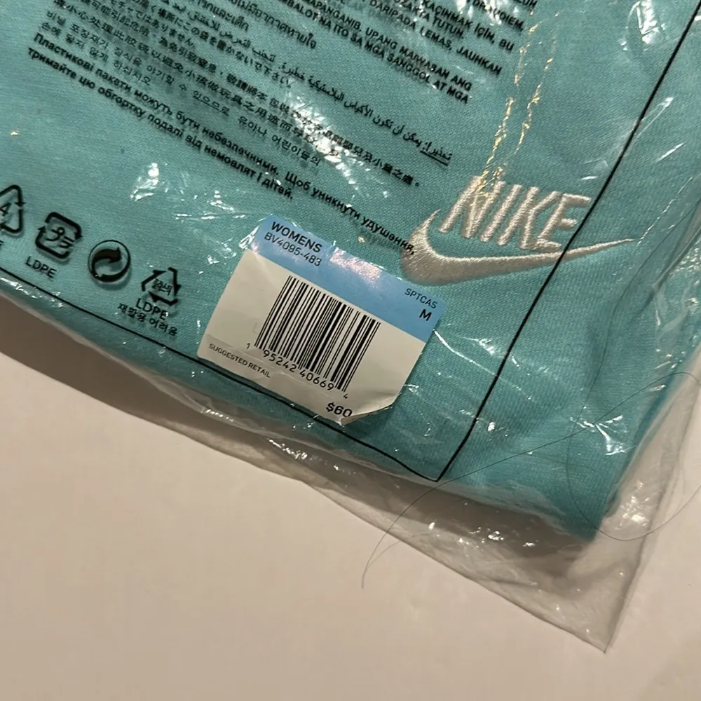 Nike Teal Sweats Size medium mid rise standard fit new - Image 2