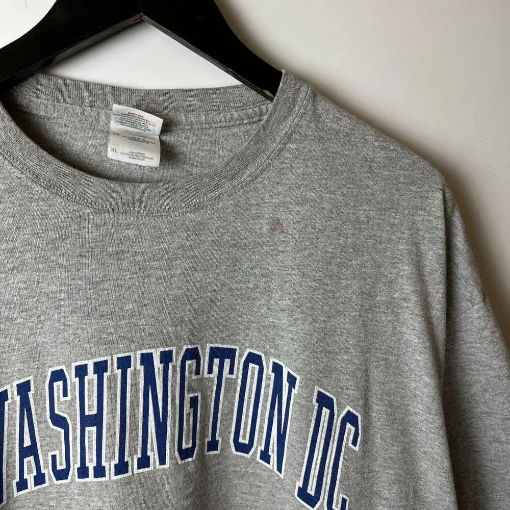 Washington DC T Shirt Vintage Y2K Gray Large L Graphic Tee - Image 6