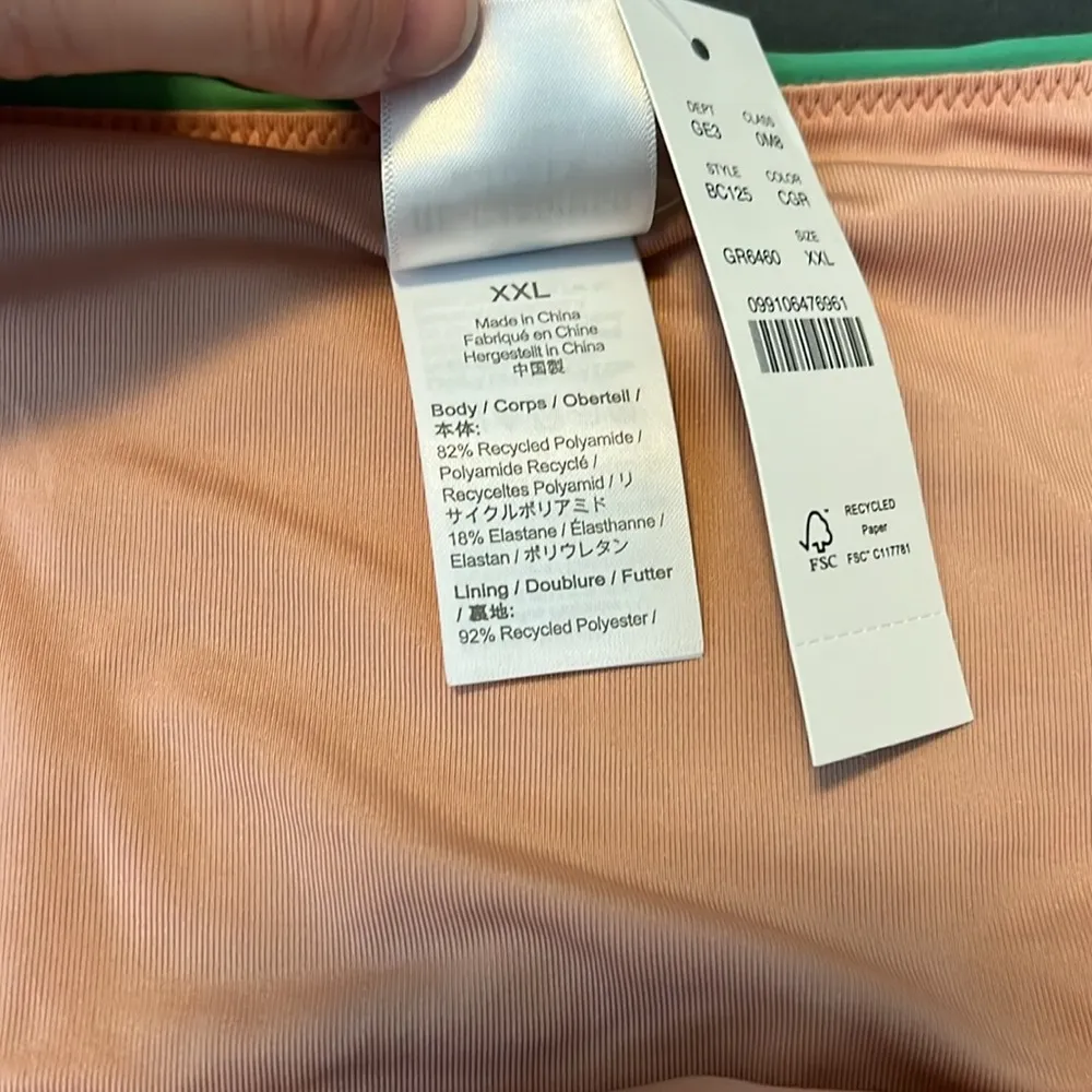 JCrew Curved Waist Cheeky Bikini Bottom Green Size XXL NWT - Image 4