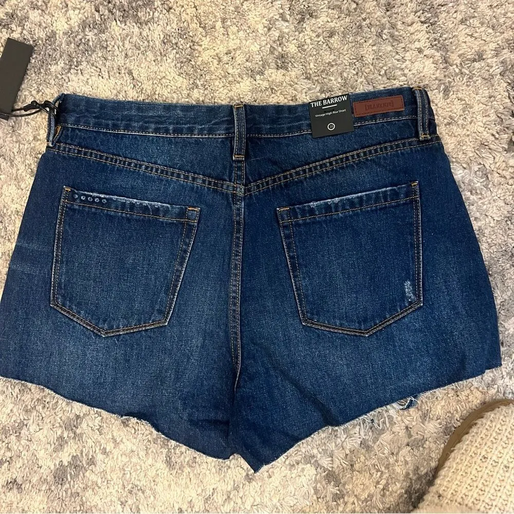 NWT Blank NYC the Barrow vintage high rise denim shorts size 30 distressed - Image 8