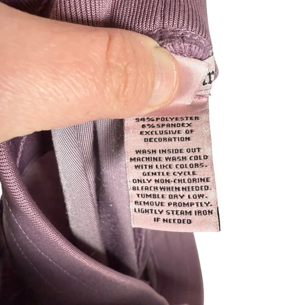 Juicy Couture Women’s Velour Ruched Trackpants in Lilac Snow Size XL - Image 8