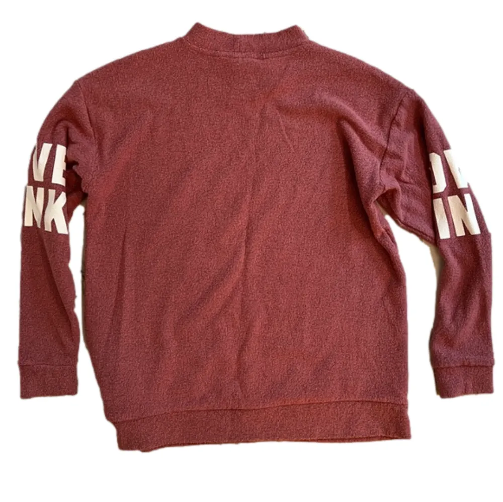 PINK dusty rose mock neck sweater/sweatshirt, size XS.  LOVE PINK - Image 8