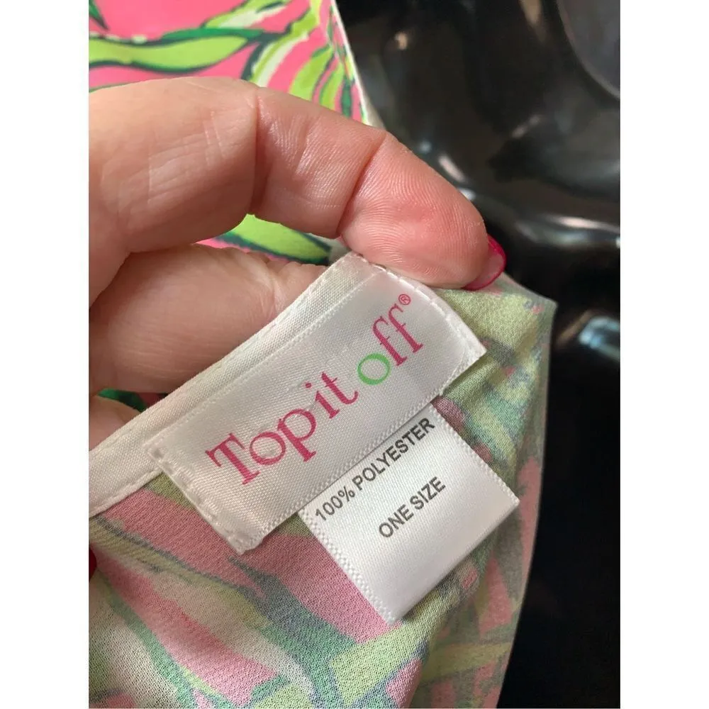 Top it Off Tropical Print V - Image 7