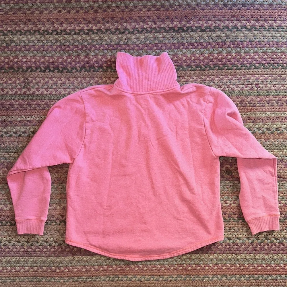 HANES CLASSIC PINKISH RED QUARTER SNAP BUTTON PULLOVER - Image 4