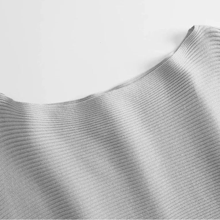 Black Cream Colorblock Dolman Sweater Batwing Sleeve Knit Top Medium - Image 5