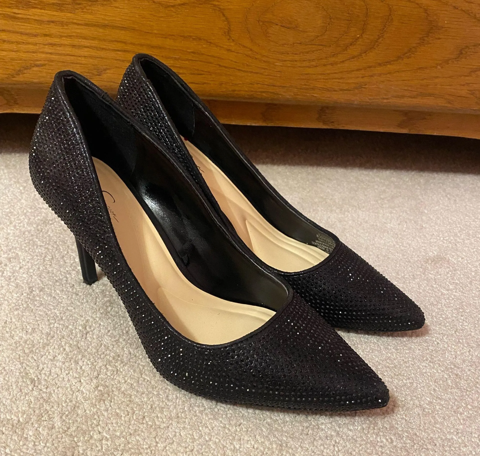 Black Sparkly Jessica Simpson heels  - Image 2