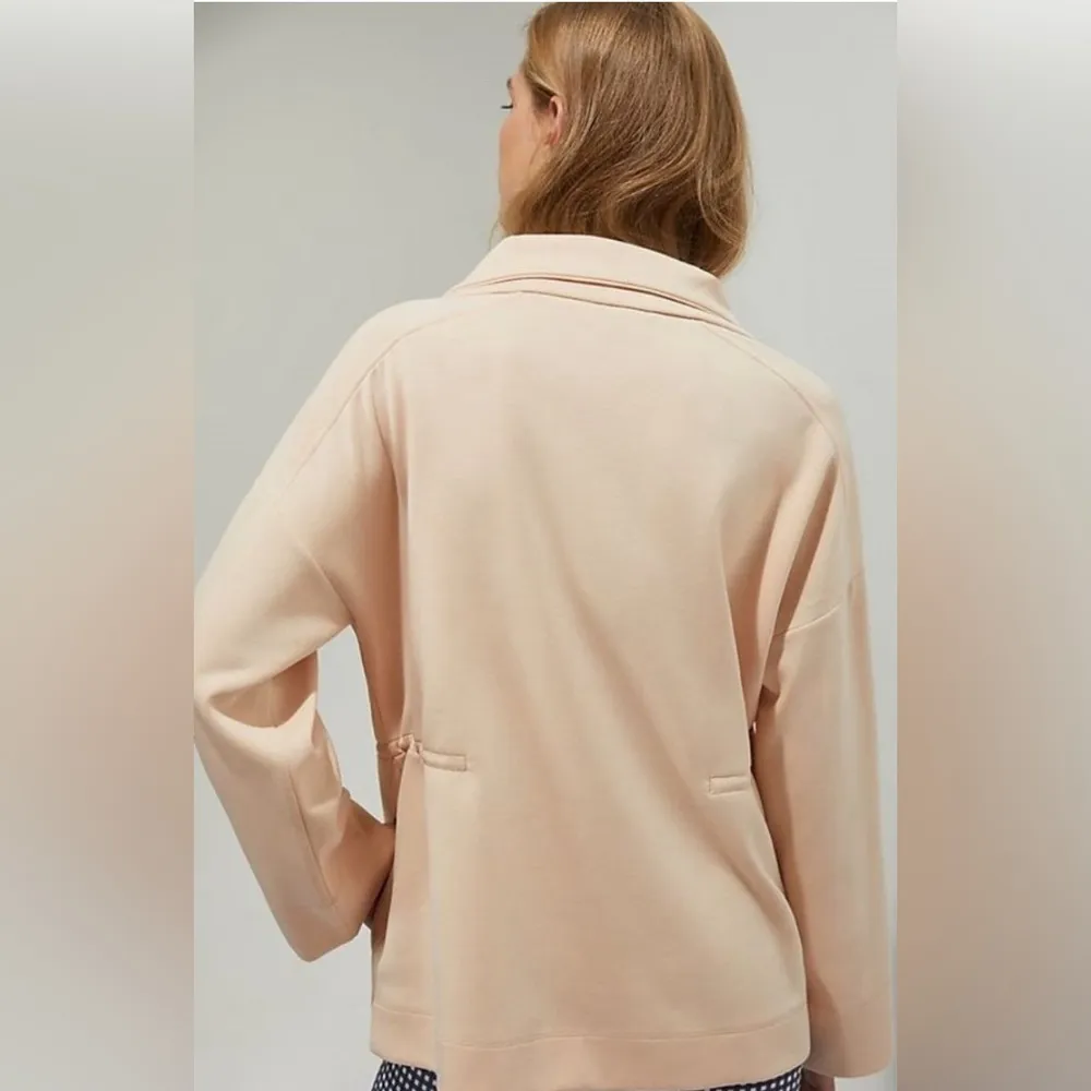 Saturday Sunday Freesia Quarter Zip Pullover Top Blush Pink Sz Med - Image 9