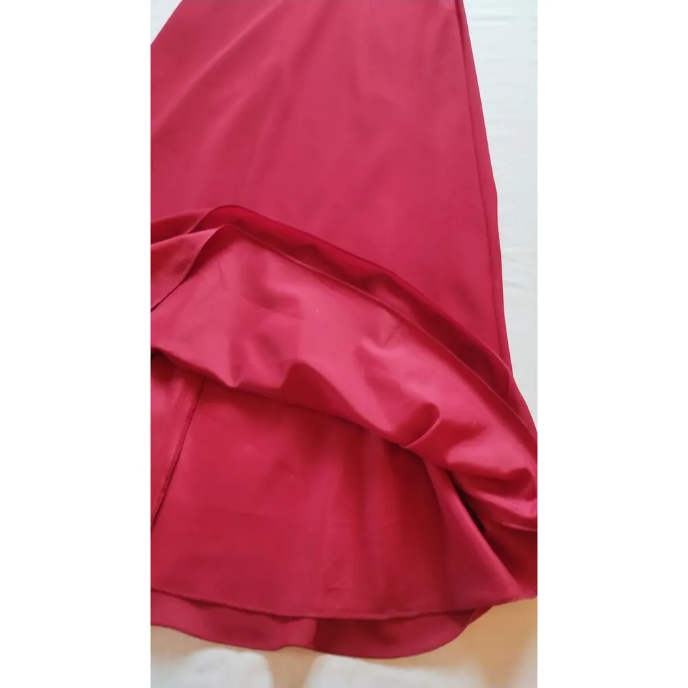 Michaelangelo Women's Sleeveless spaghetti Strap Red Long Dress Ball gown Size 8 - Image 10