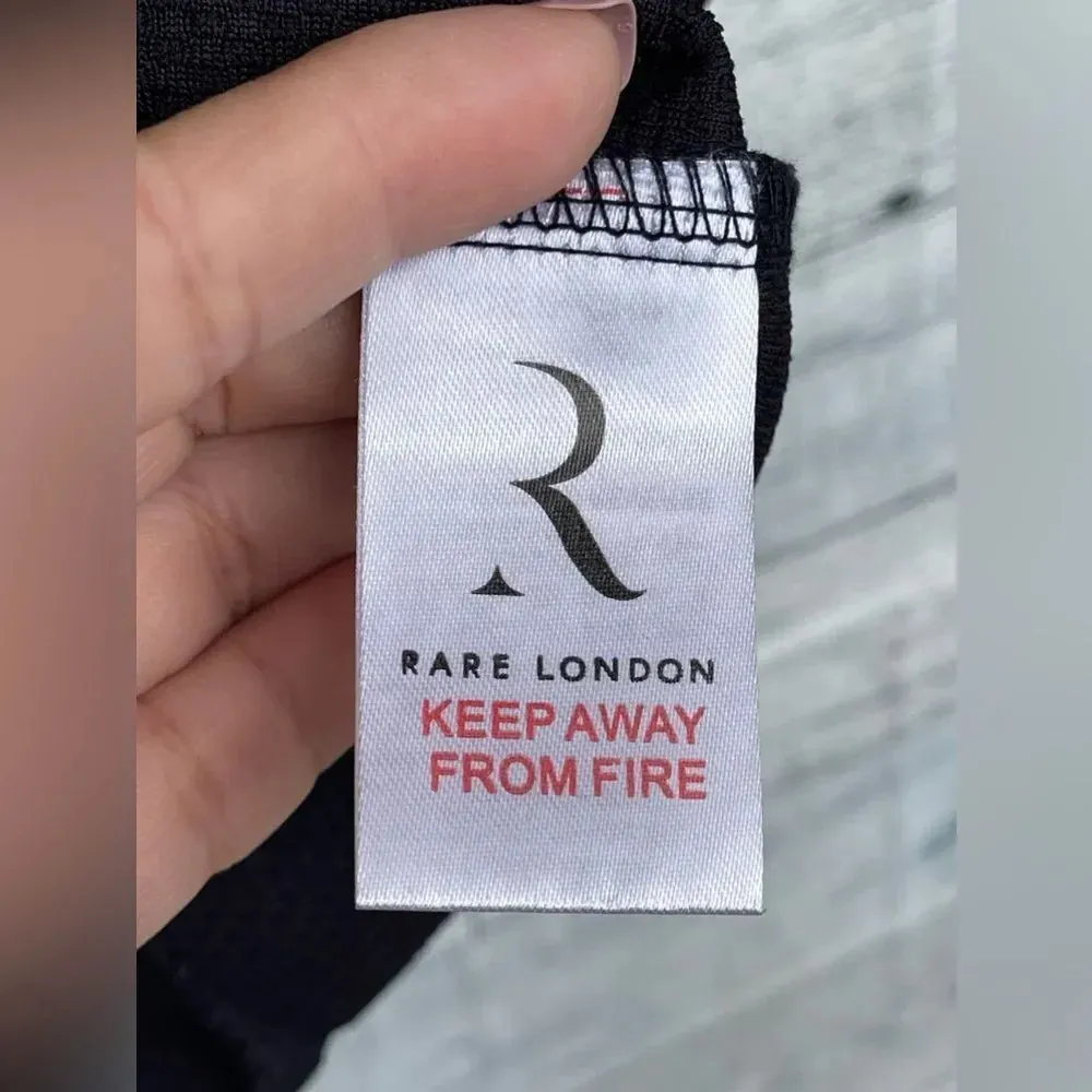 Rare London Navy Deep V-Neck Military Style Dress XS - Image 9