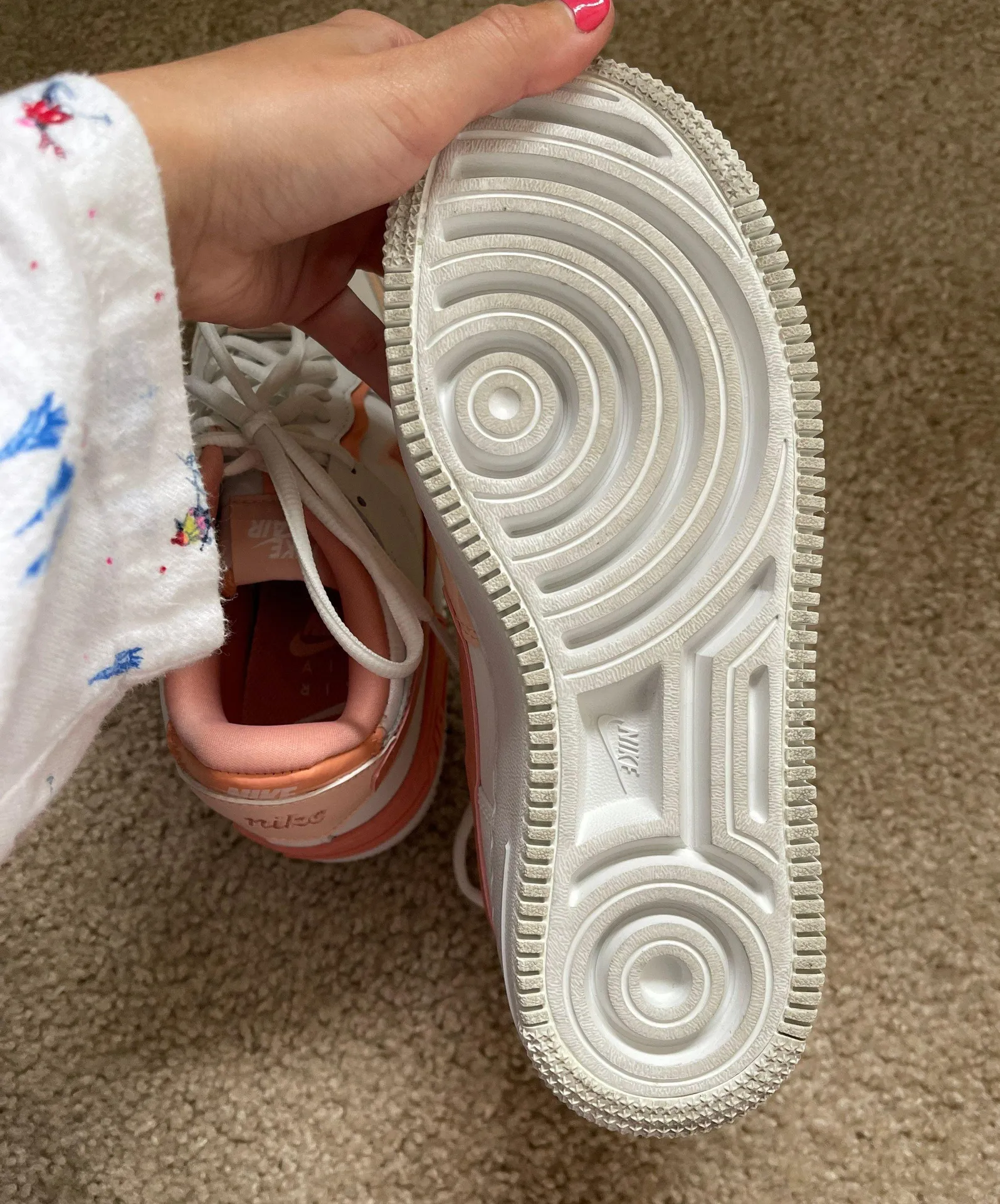 Nike Women’s Air Force 1 Shadow Washed Coral - Image 4