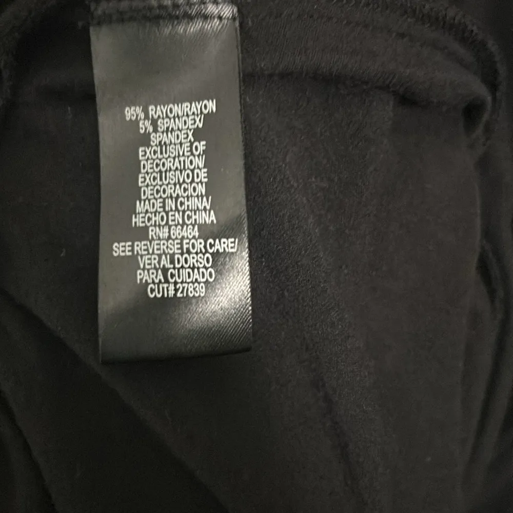 Black Kimono Sleeved Maxi V- Neck Studded Dress Size 8 - Image 6