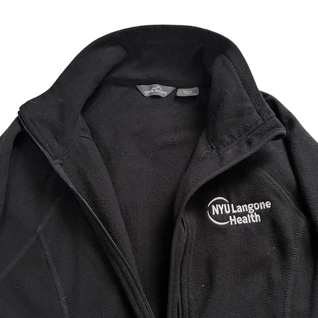 Women's Hooded Full Zip Jacket XS Black Eddie Bauer Outdoor Activewear - Image 3