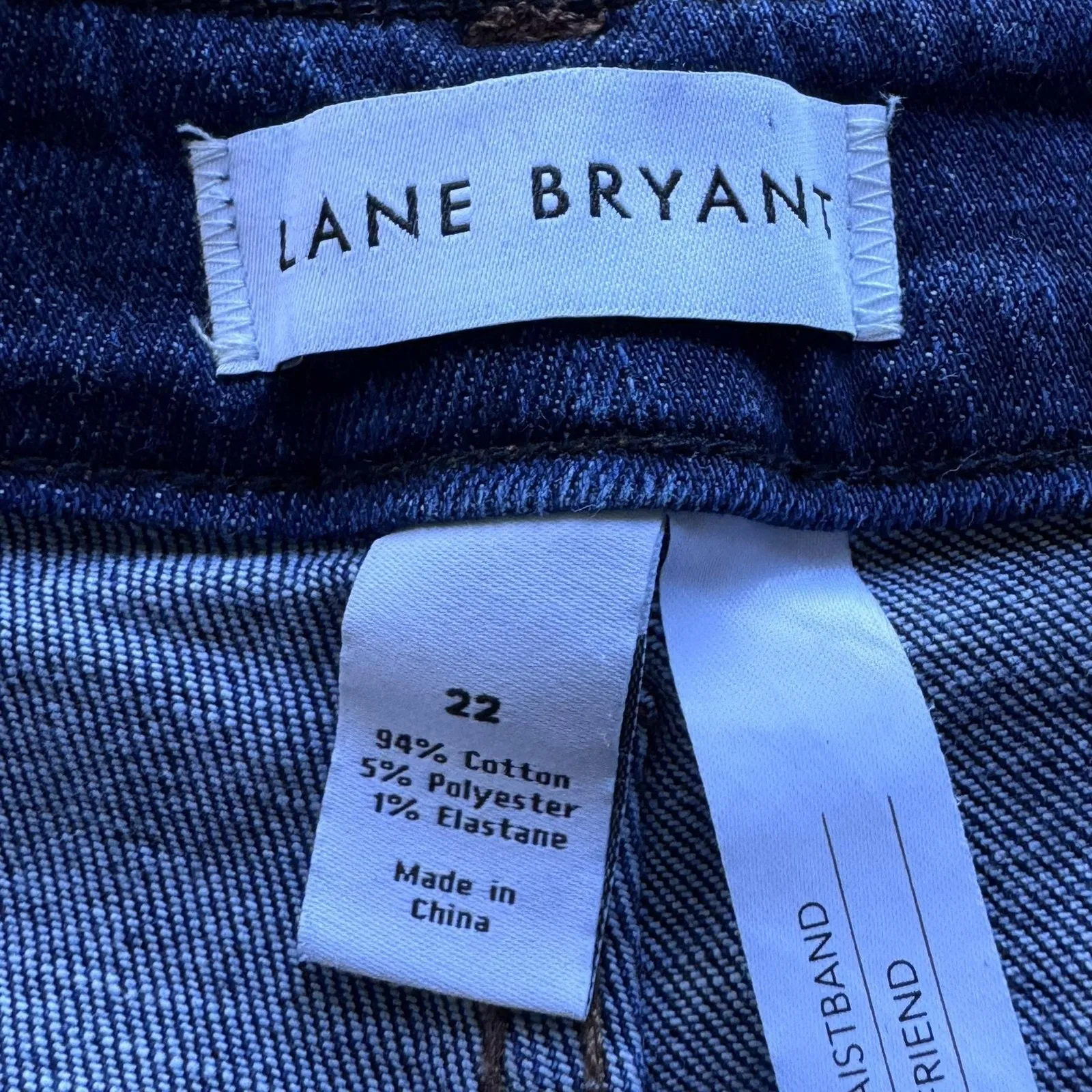 Lane Bryant Jeans Womens 22 Blue Low-Rise Boyfriend Flex Magic Waistband Stretch - Image 6