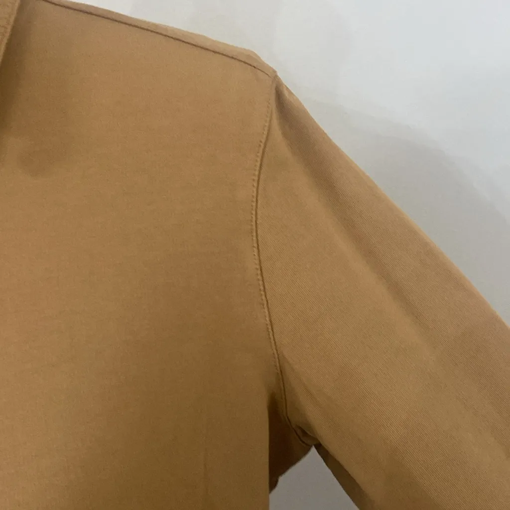 J Jill knit modern barn jacket in tan brown color size S petite - Image 10