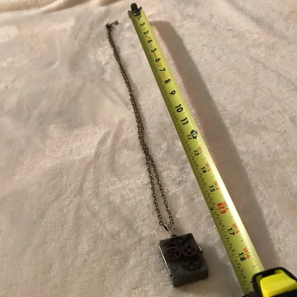 Unique gear metal locker necklace, one of the kind - Image 8