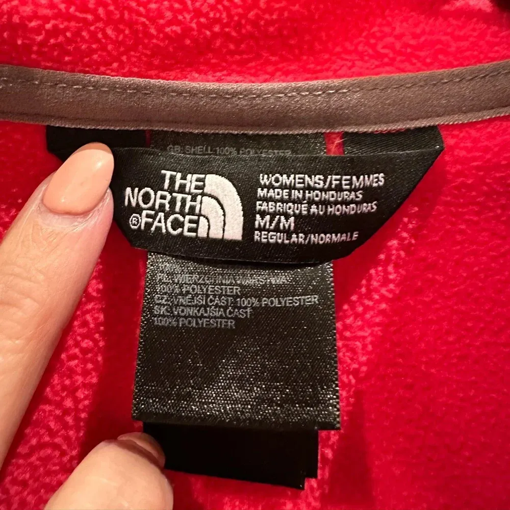 The North Face Women’s Dark Coral Fleece Pullover Sweatshirt Size Medium M - Image 6