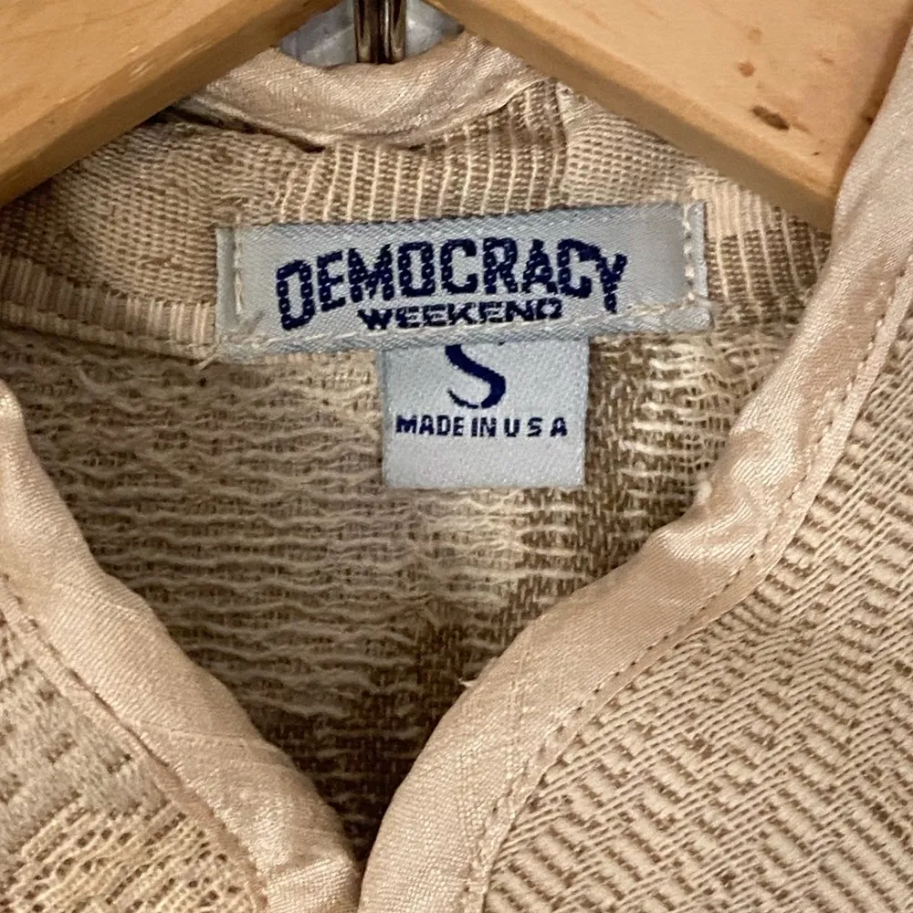 Democracy Weekend Knot Latch Mandarin Collar Embroidered Jacket - Image 4