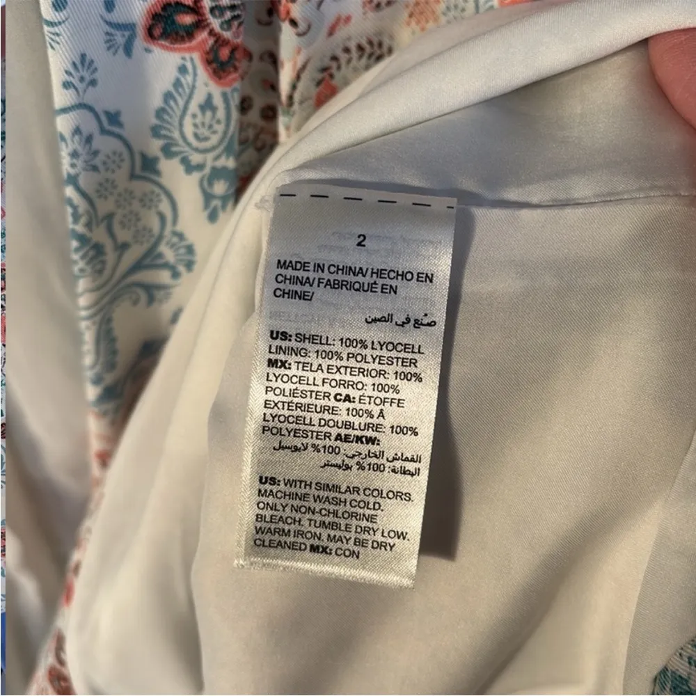 Like New Chicos Floral Twill Jacket Top Size Large - Image 11