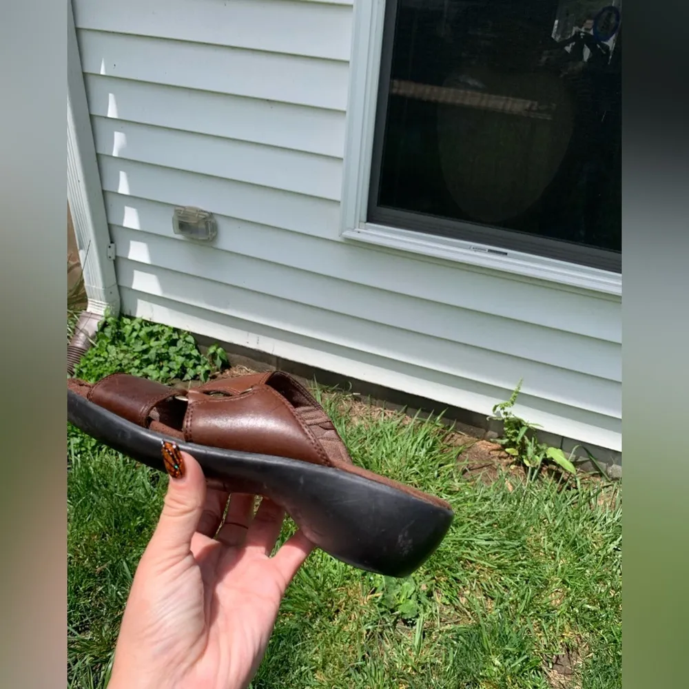 Earth Spirit Gelron 2000 brown Leather‎ Sandals Size 7.5 comfortable lonoke - Image 7