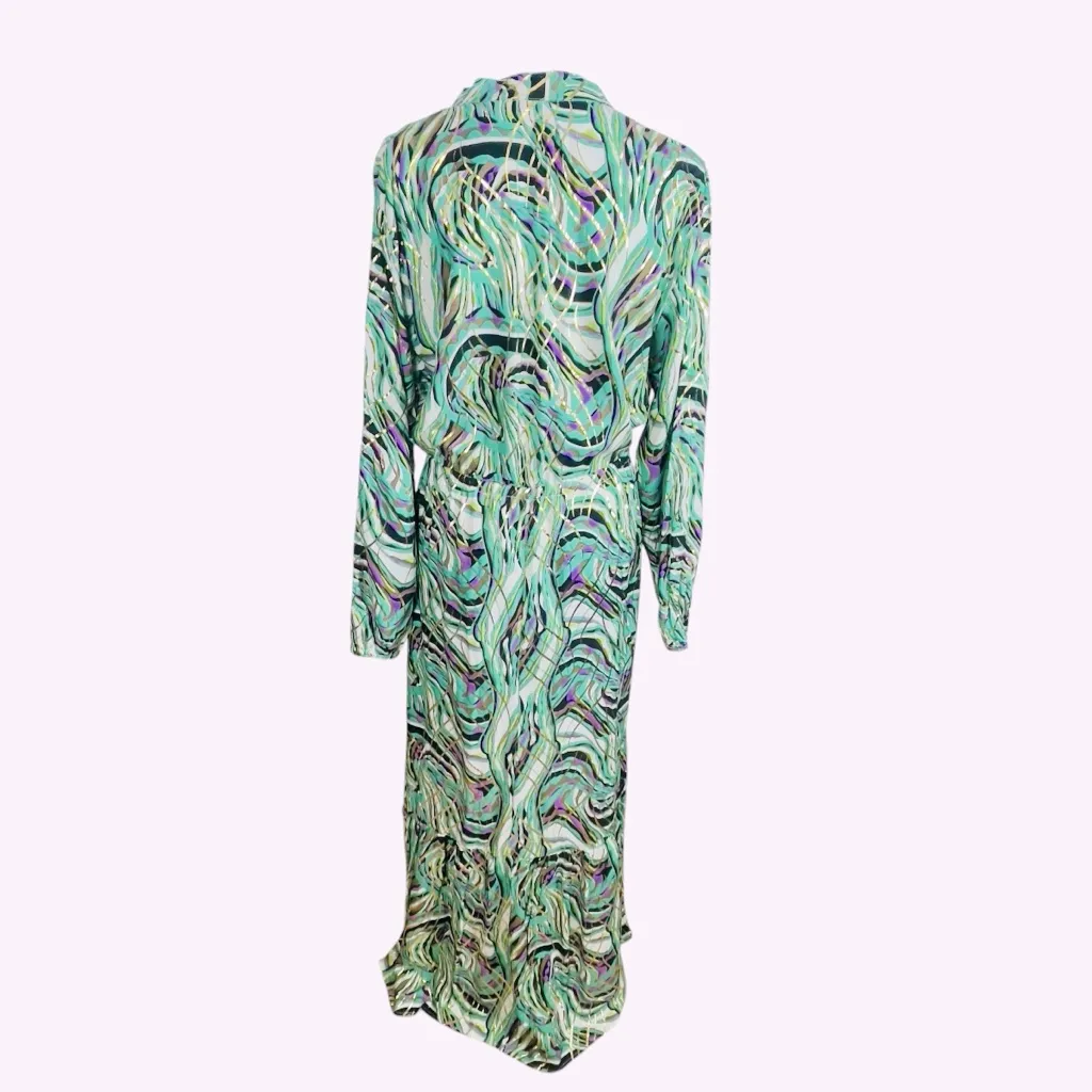 SUHE Styled Italy Abstract Swirl Maxi Dress - Image 3