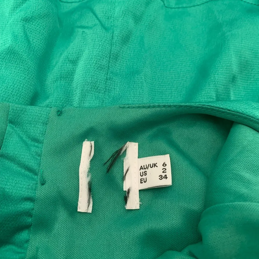 Princess Polly Mini Dress Green Satin Women’s Small - Image 3