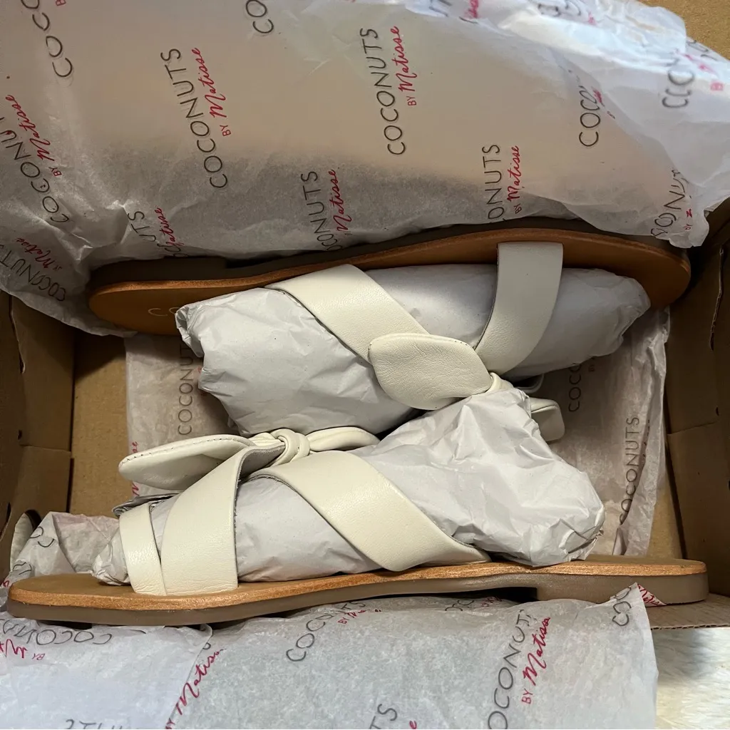 NEW Altar’d State X Matisse Sandals Size 8 White - Image 8