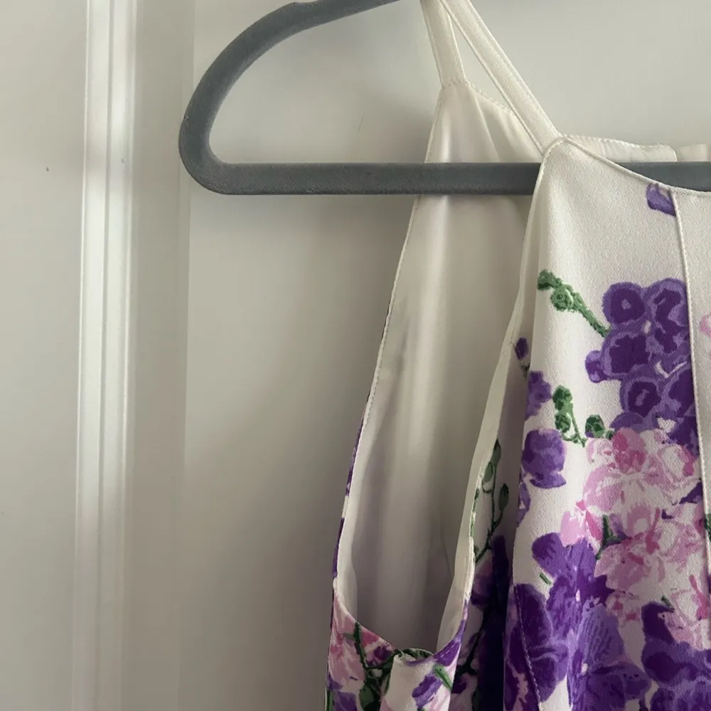 Adrianna Papell Purple Floral Dress - Image 6