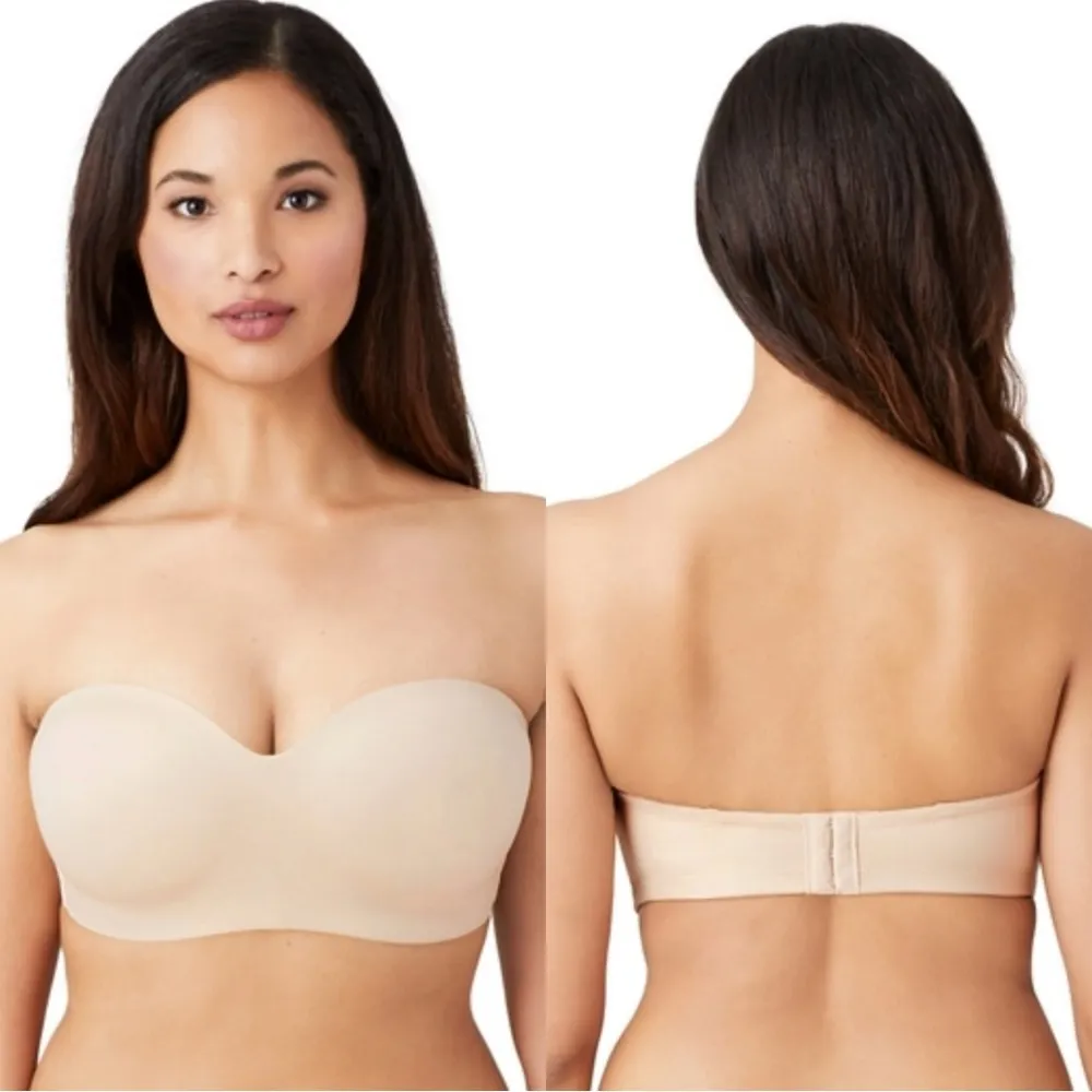 Wacoal Women’s Staying Power Wire Free Strapless Bra in Sand Size 36D - Image 2