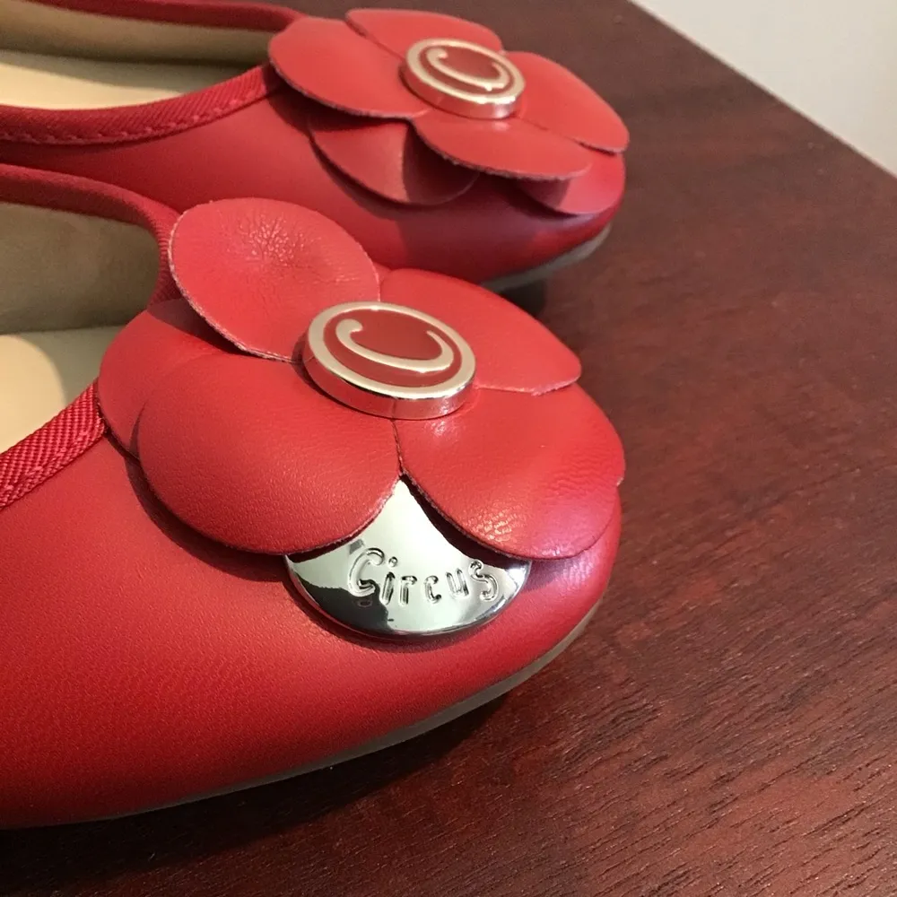 Circus by Sam Edelman Cecilia Ballet Flat Red 5, New - Image 4