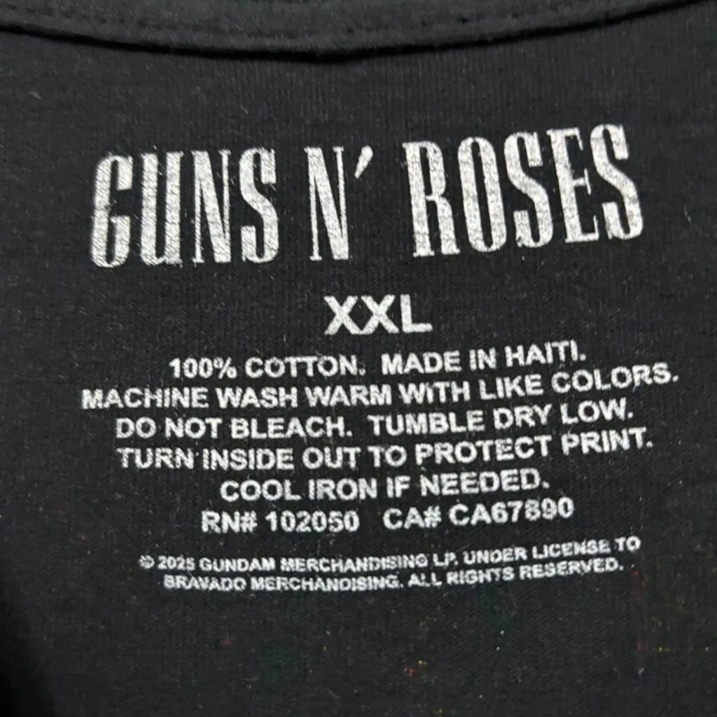 Guns N Roses Appetite for Destruction Tour Band T-Shirt XXL - Image 4