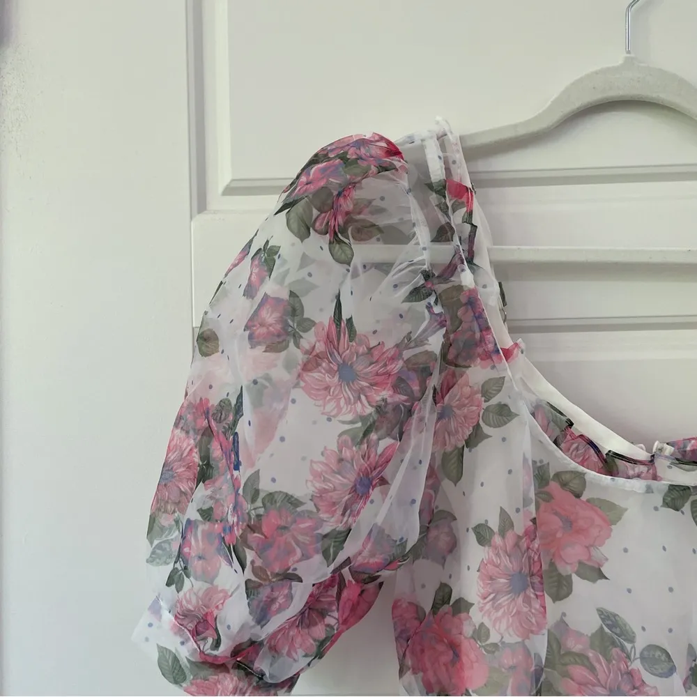 NEW For Love & Lemons Floral Organza Dress - Image 8