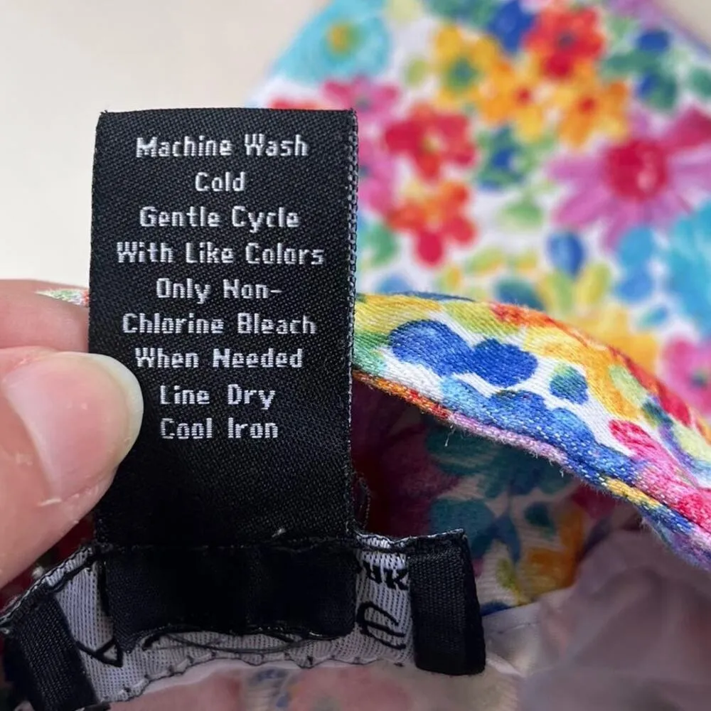 Attyre Floral Scalloped Hem Womens Shorts Sz 8 Cottagecore Y2K Preppy Summer - Image 8