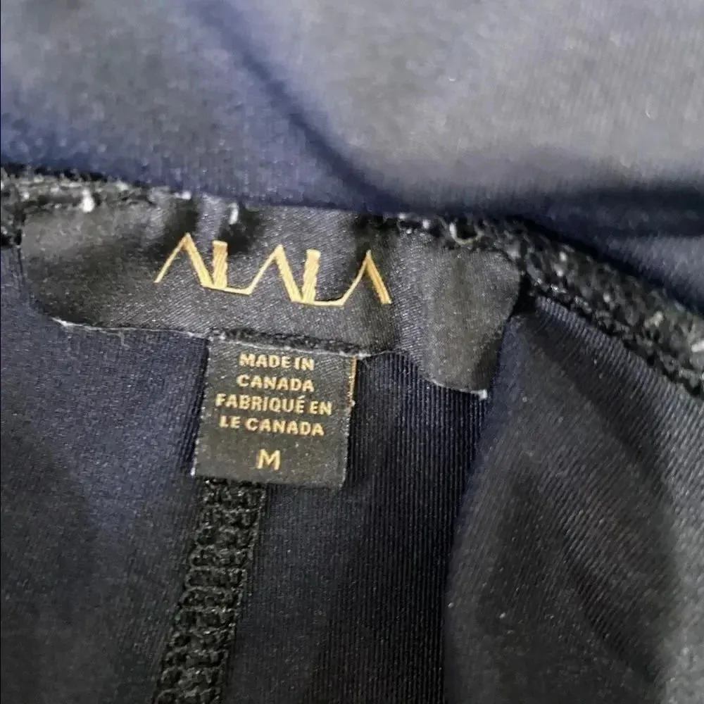 ALALA Palm Shadow‎ Print Blocked Crop Active Workout Leggings - Image 6