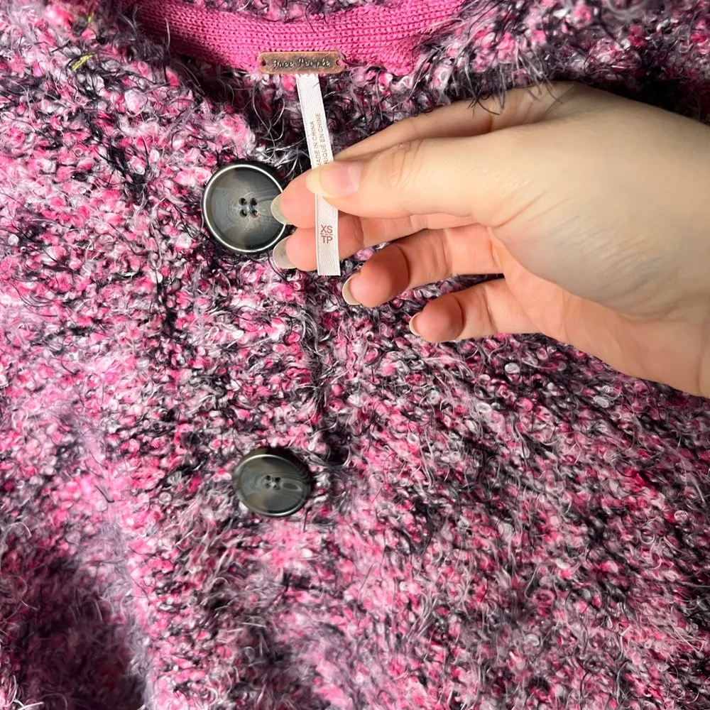 Free People  Stellar Knit Pullover in Shocking Pink XS - Image 10