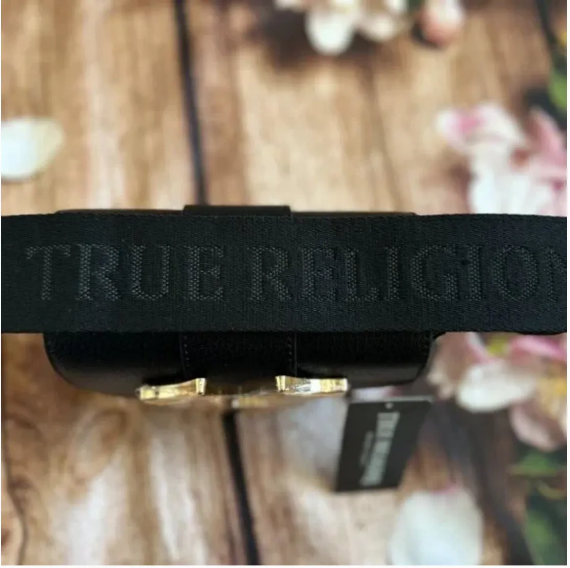 True Religion NWT MINI HORSESHOE BAG in BLACK - Image 5
