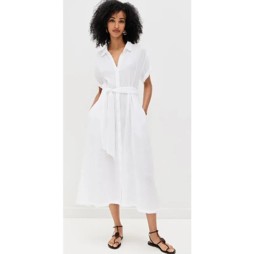 Xirena Caylin Midi Dress in White Sz. S - Image 3