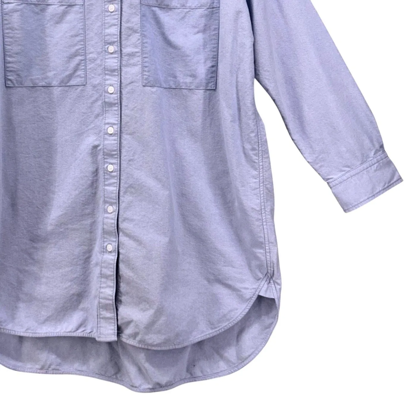 Everlane Shirt Dress Blue‎ 4 - Image 4