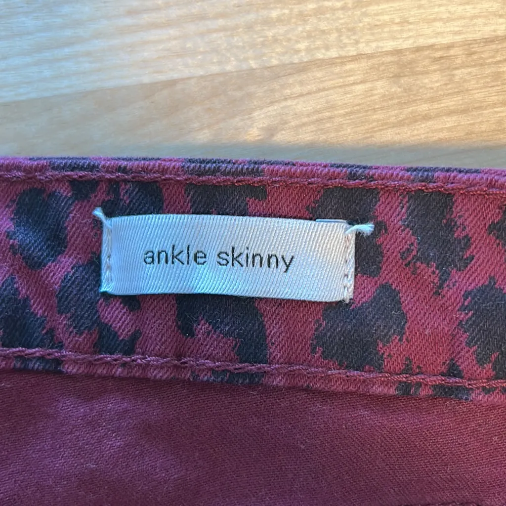 NWT Sanctuary Mid-Rise Leopard Skinny Ankle Jeans, 4 - Image 9