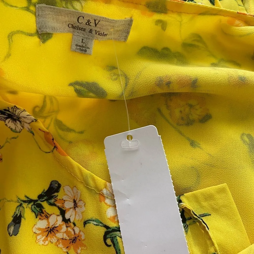 Chelsea & Violet Yellow Floral Dress - Image 7