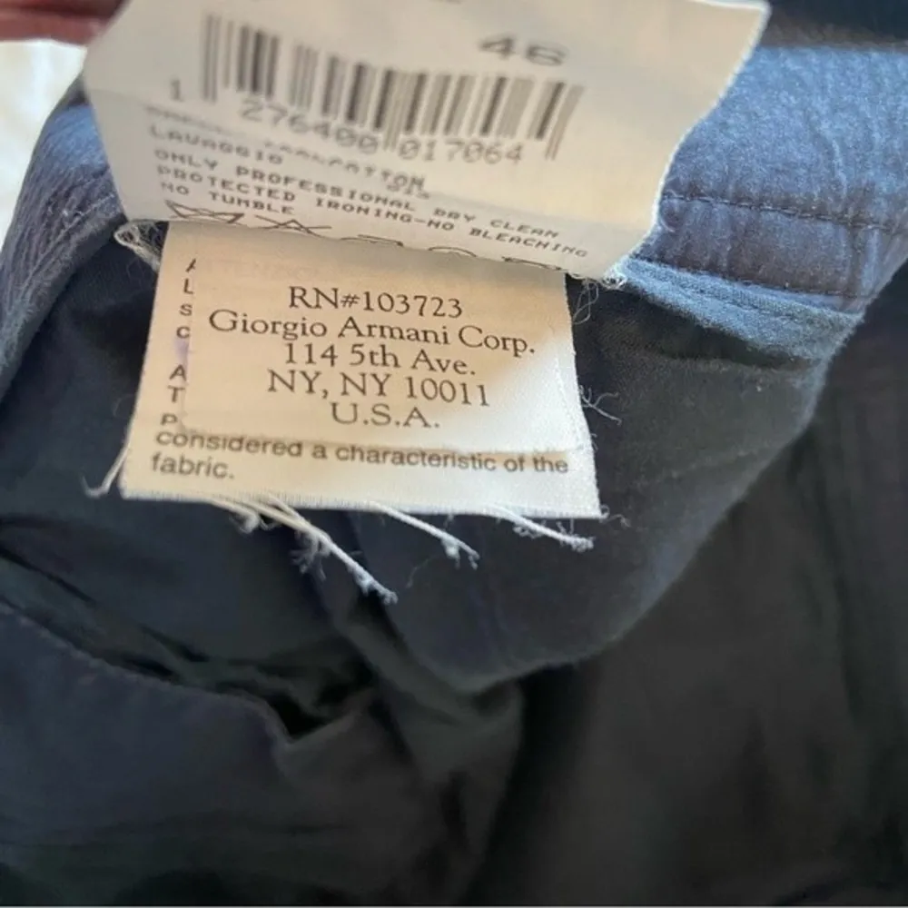 Giorgio Armani Navy Blue Trouser Pants Size 46 US 10 - Image 12