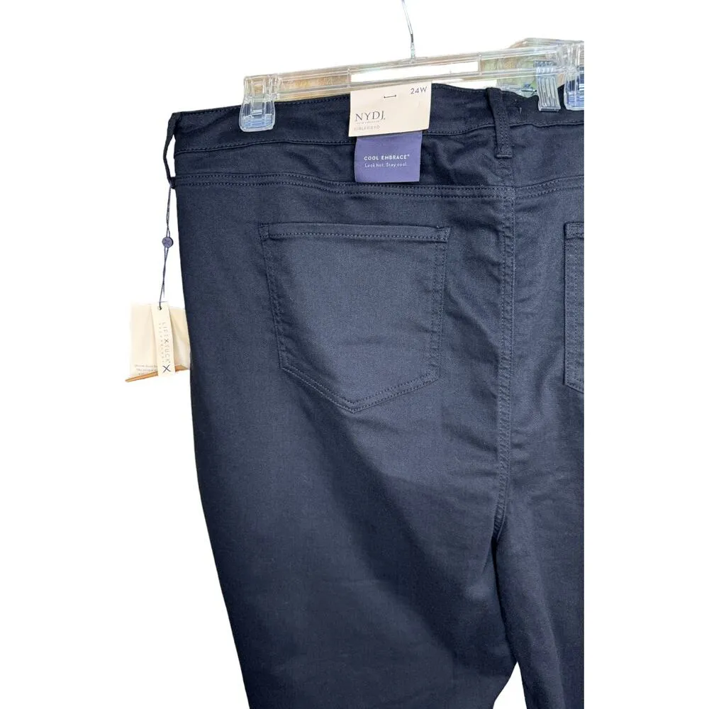 NYDJ Margot Girlfriend Cool Embrace Black 24W Lift Tuck Technology NWT - Image 10