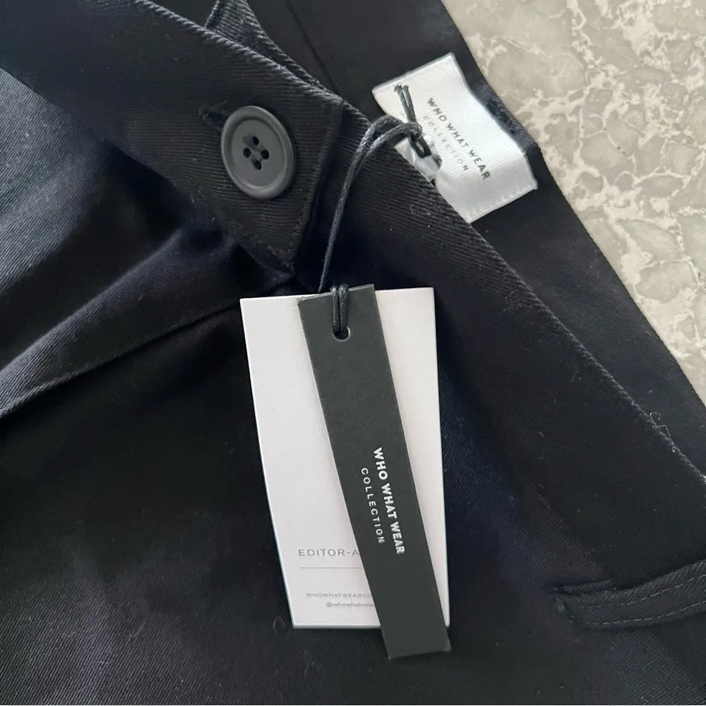 WhoWhatWear Lisa High-Waisted Wide Leg Pants, Black Size 1X New w/Tag - Image 6