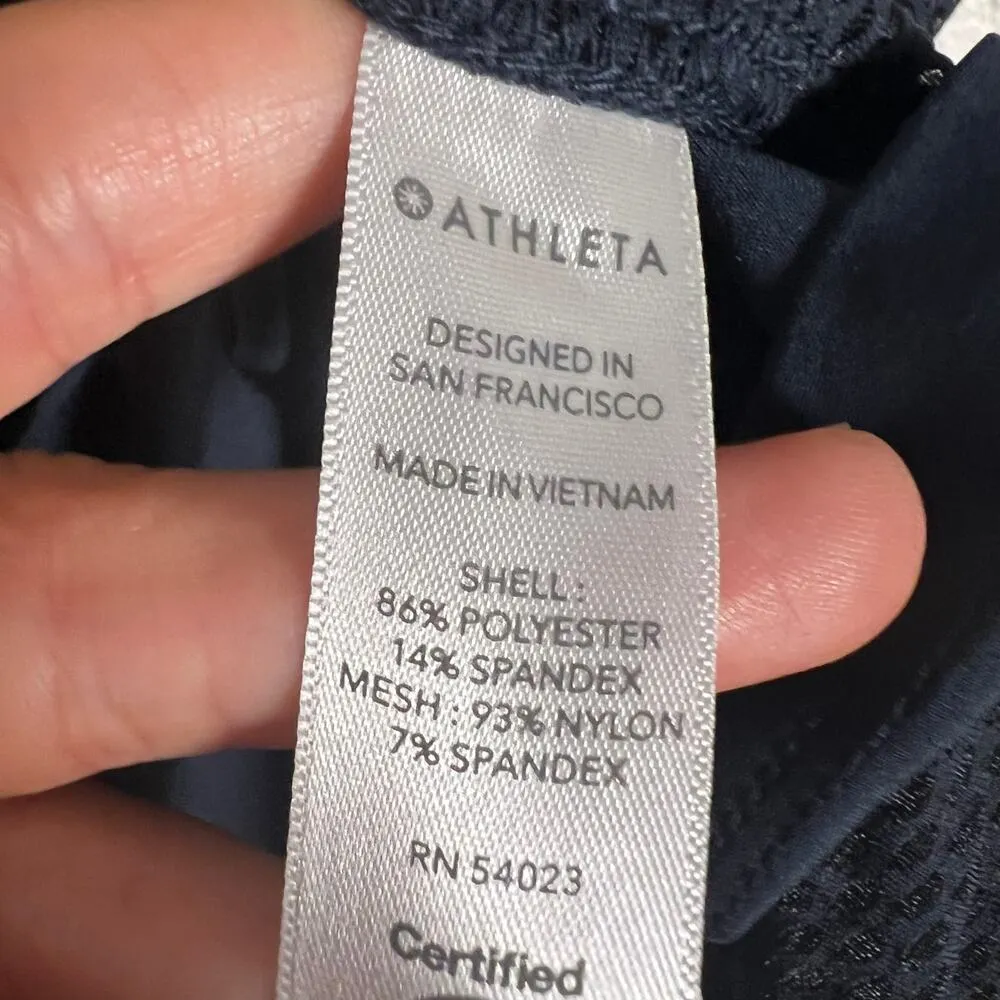 Athleta Drawstring Cinch Sides Racerback Sleeveless Athletic Tank Top Size M - Image 8