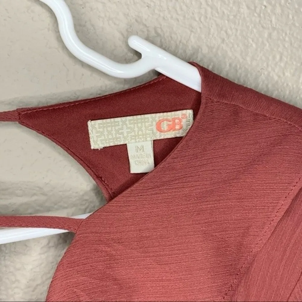 NEW Gianni Bini mini open back boho ruffle dress women’s size medium - Image 6