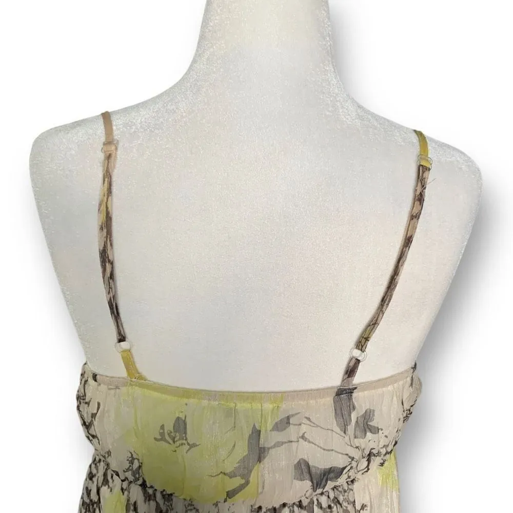 Swoon Women's Floral Spaghetti Strap Faux Wrap Deep V-Neck Draped Maxi Dress - Image 5