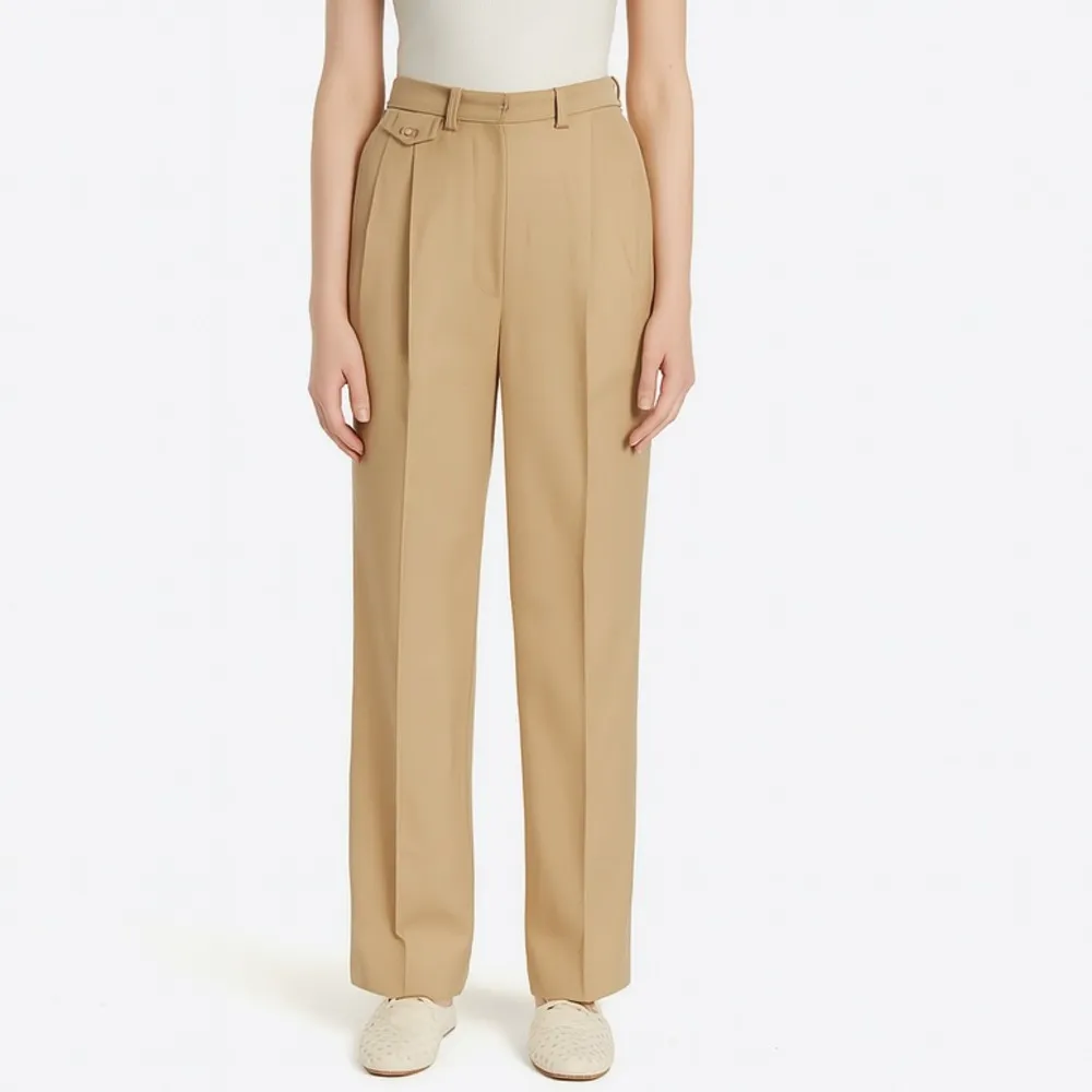 The Frankie Shop Butter Yellow high waisted Pleated Trouser Size XS EUC - Image 14