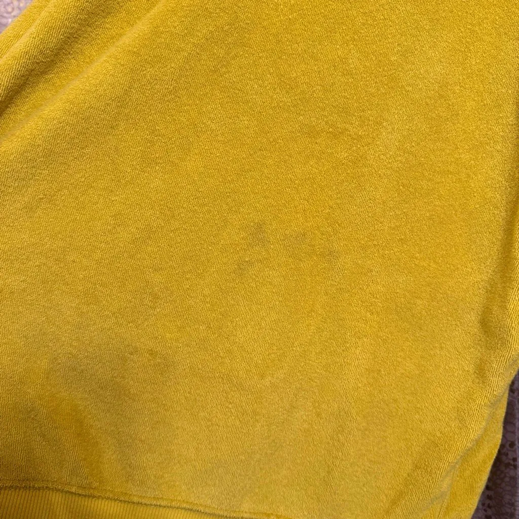 Aerie OFFLINE Chartreuse Green Terry Pullover Mock Neck Half Zip Sweater Small - Image 6